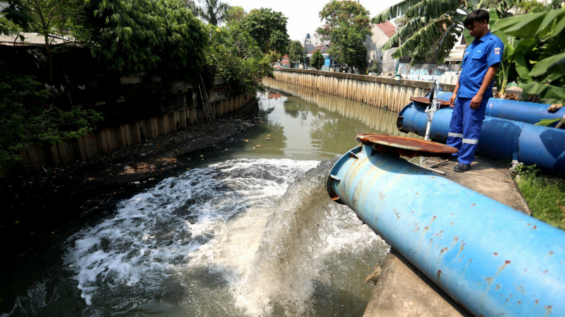 Bendung Polor dan Rumah Pompa Cempaka
