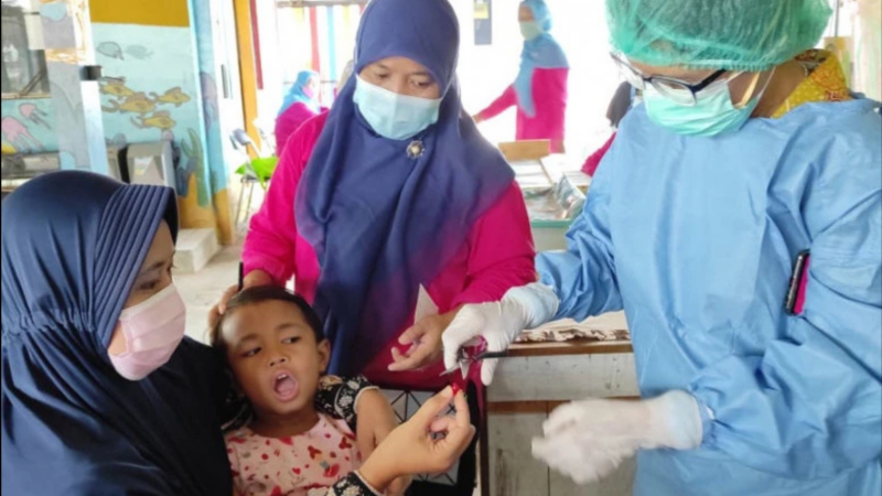 Balita di Kota Depok Terima Vitamin A