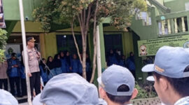 Kapolsek Majalaya, Kompol Suyatno jadi pembina upacara bendera di SMA Pasundan Majalaya