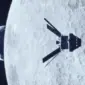 Ilustrasi pesawat ruang angkasa yang membawa manusia dalam misi Artemis terbang di sekitar Bulan. Foto: NASA