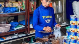 Teh susu Thailand yang manis karakteristik 