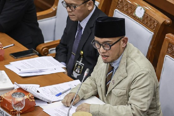 Wakil Menteri Haji dan Umrah Dahnil Anzar Simanjuntak. (ANTARA FOTO/Dhemas Reviyanto) 