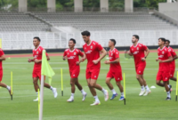 Latihan Perdana Timnas Indonesia