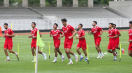 Latihan Perdana Timnas Indonesia