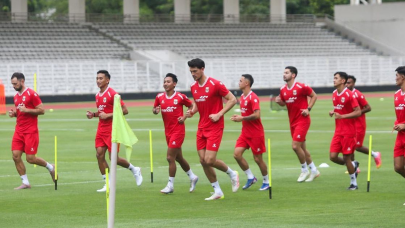 Latihan Perdana Timnas Indonesia