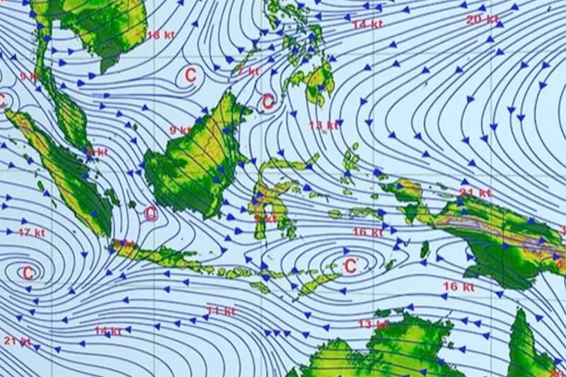 Waspadai Munculnya Sirkulasi Siklonik di Laut Indonesia dan Dampak Cuaca Buruk